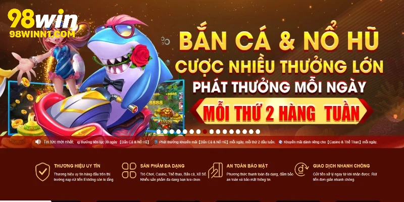 Tổng hợp các sảnh game được ưa chuộng tại 98WIN