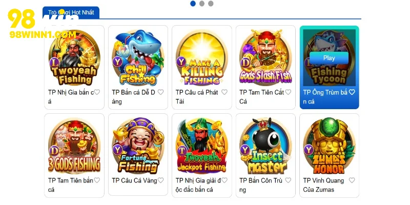 Giới thiệu sảnh bắn cá 98WIN