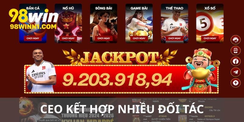 Chiến lược hợp tác của CEO 98WIn