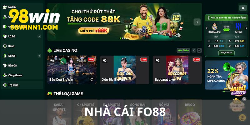 Fo88 là nhà cái uy tín 2025