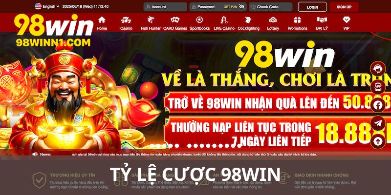 Tỷ lệ cược 98win